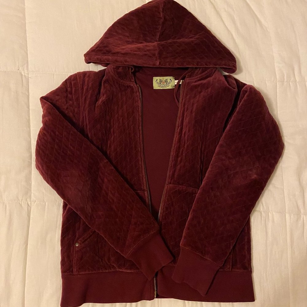Velvet Quilted Juicy Couture Zip Up